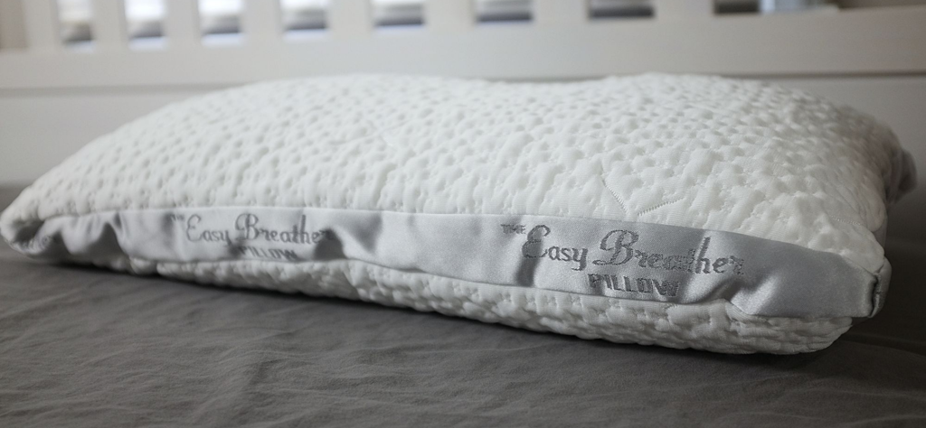 Easy Breather pillow-white-textured cover-soft and breathable pillow-quilted design